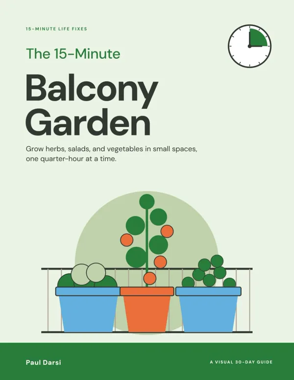 The 15-Minute Balcony Garden: the cover.