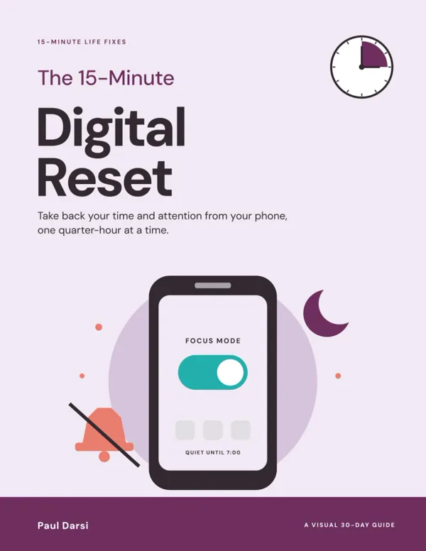 The 15-Minute Digital Reset: the cover.